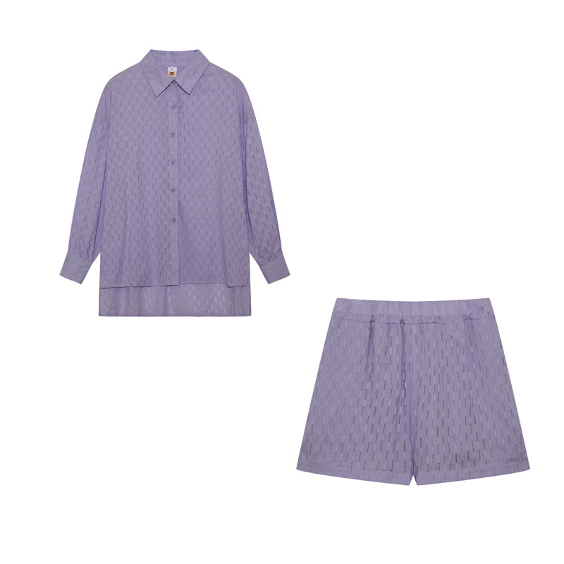 Elizabeth - Leichtes Hemd- und Shorts-Set