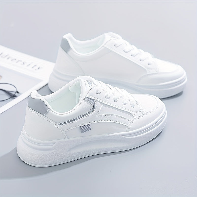 Chic weiße Sneakers mit leichtem Komfort
