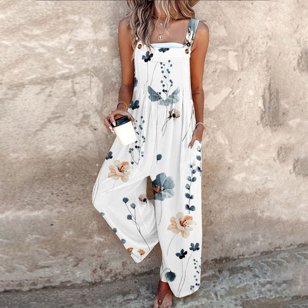 Bequeme bedruckte Latzhose
