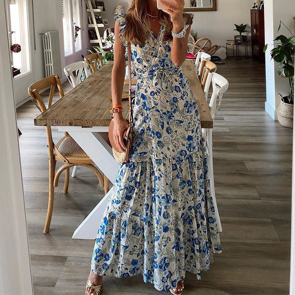 Shera - Maxikleid mit Blumenmuster
