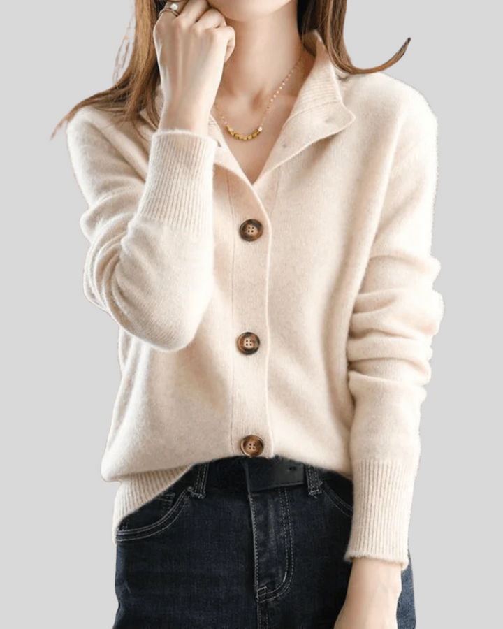 Claire | Cardigan aus Kaschmir im Retro-Stil