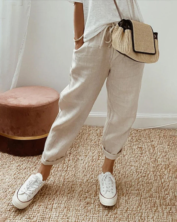Elegante Bequeme Fließende Hose