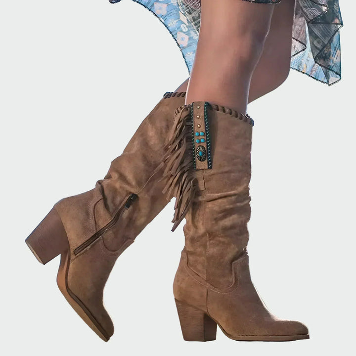 Bequeme Leder-Stiefeletten