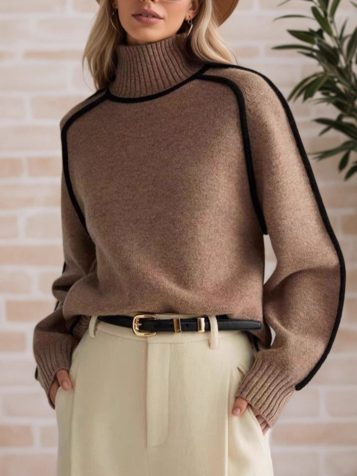 Donna | Eleganter Pullover mit Stehkragen