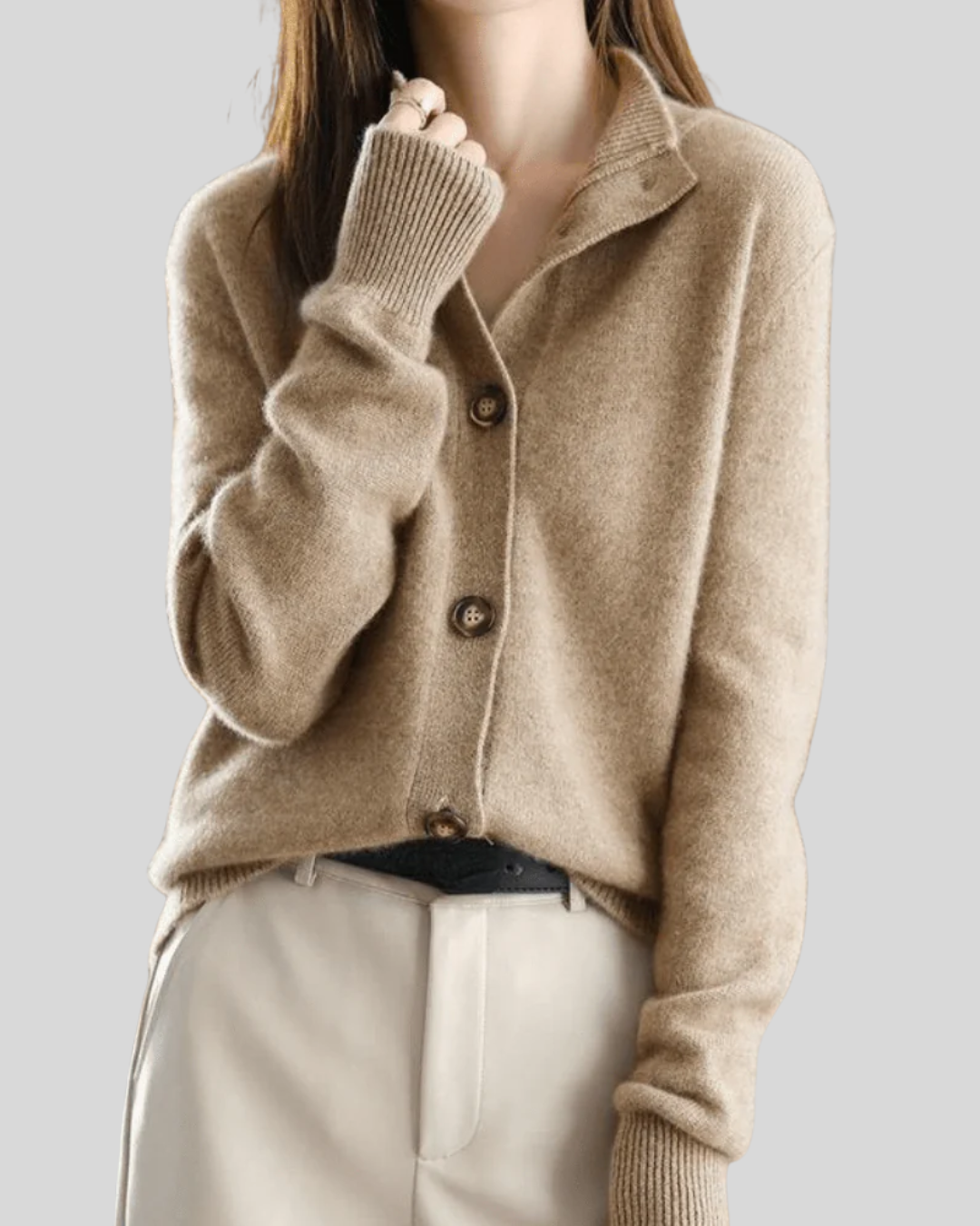 Claire | Cardigan aus Kaschmir im Retro-Stil