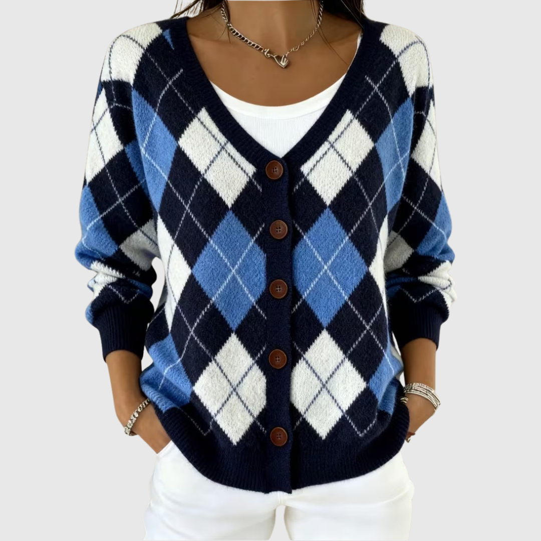 Bequemer Strick-Cardigan mit Knöpfen