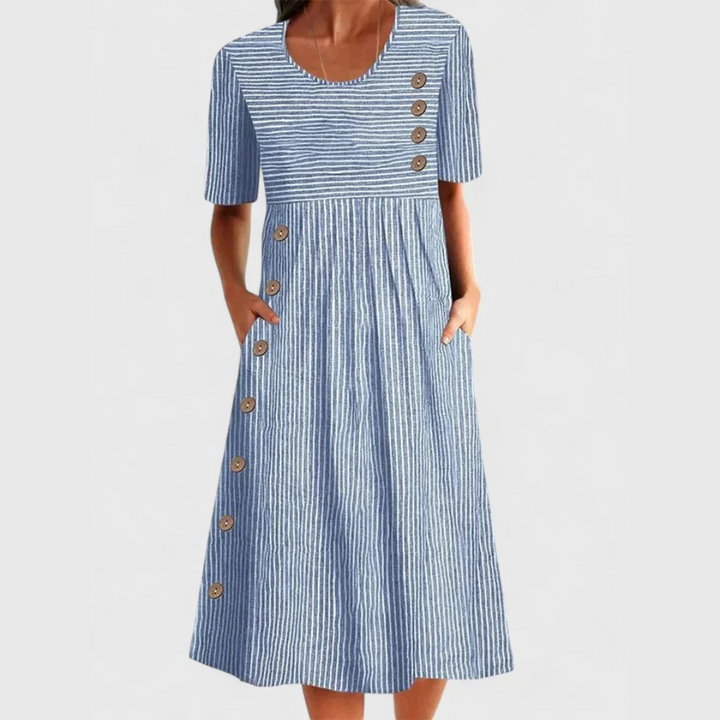 JARNA | MIDI-STREIFENKLEID