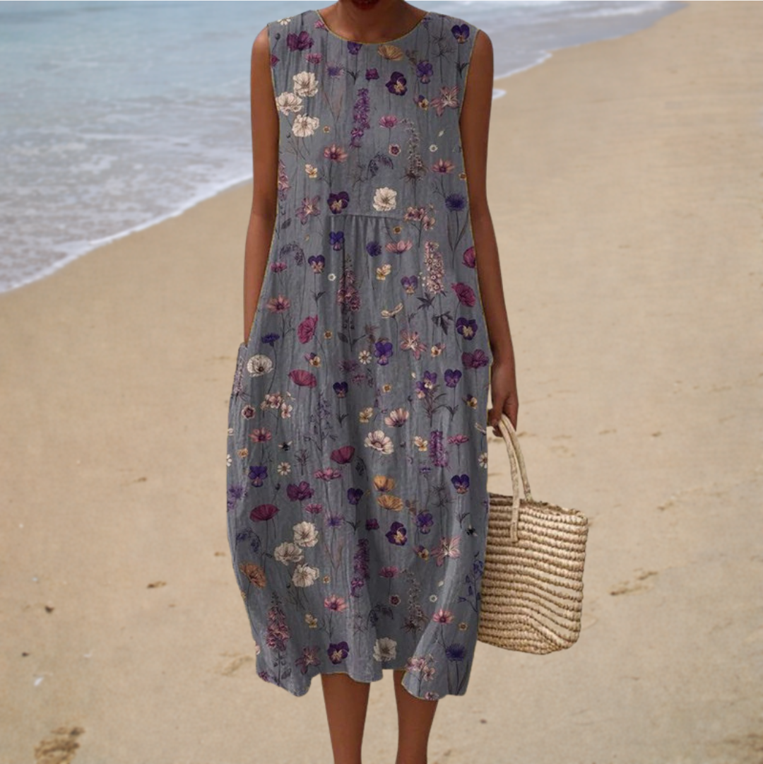 Bequeme Sommerkleid ohne Ärmel