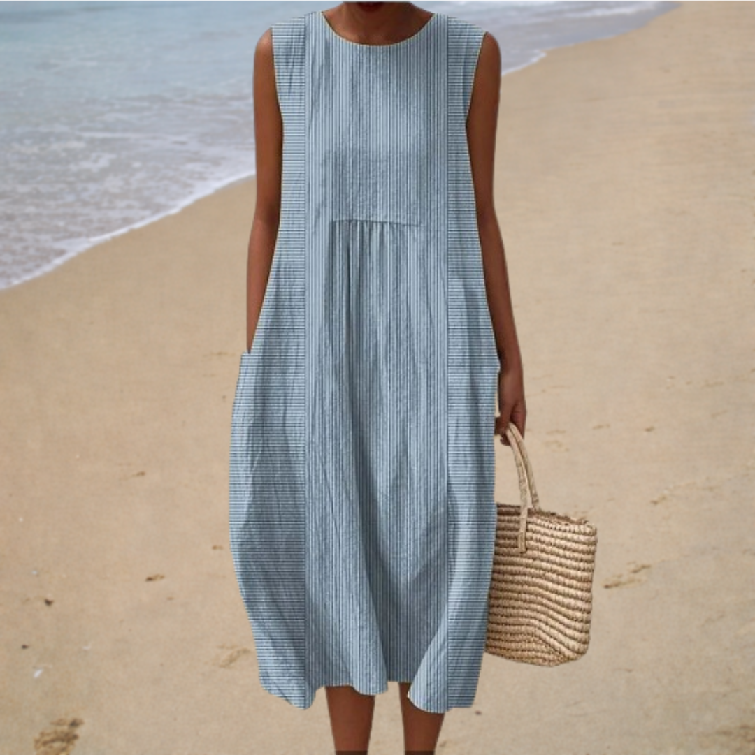 Bequeme Sommerkleid ohne Ärmel
