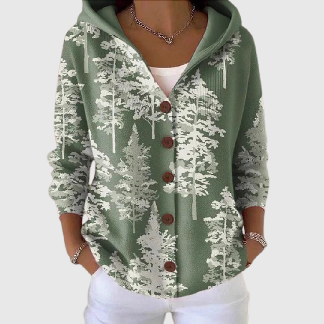 Kapuzenstrickjacke