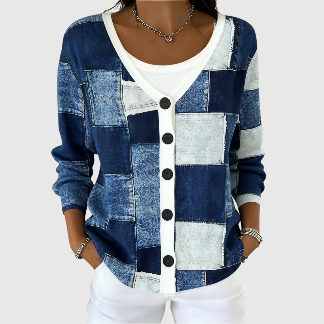 Bequemer Strick-Cardigan mit Knöpfen