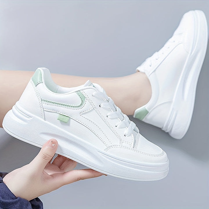 Chic weiße Sneakers mit leichtem Komfort