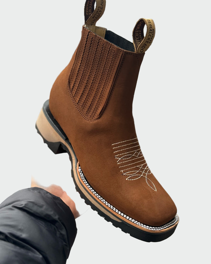Leder-Cowboystiefel