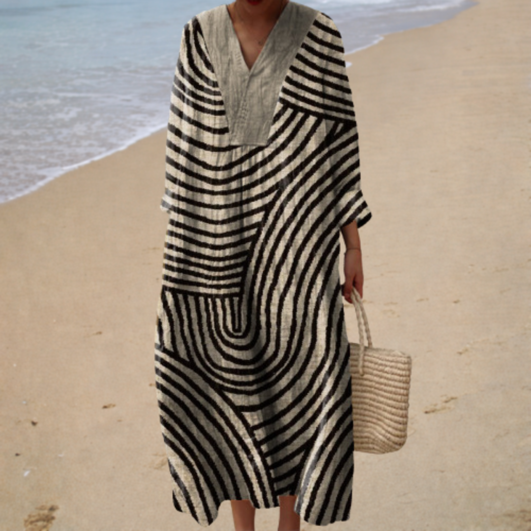 Flatterndes Sommerkleid mit Druck