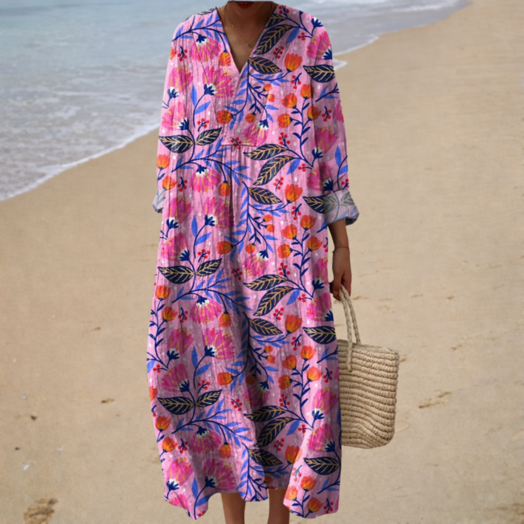 Flatterndes Sommerkleid mit Druck