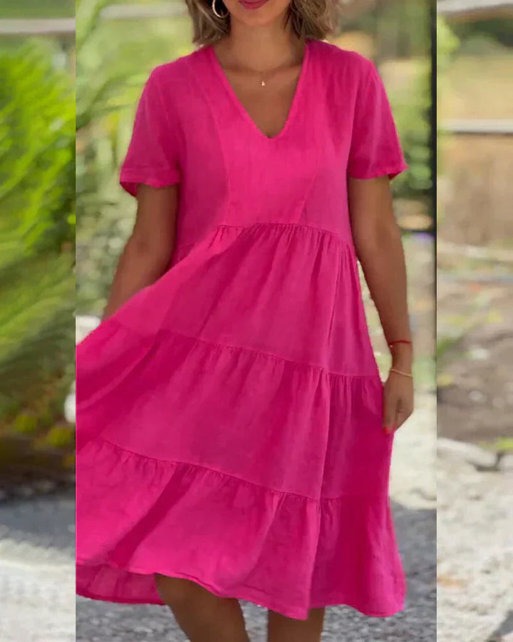 Bexley - Lässiges Sommerkleid mit V-Ausschnitt