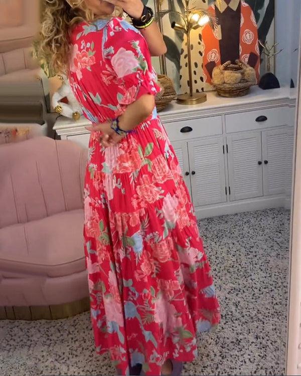 Floriana - Vibrante Blumenrobe