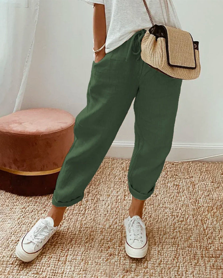 Elegante Bequeme Fließende Hose
