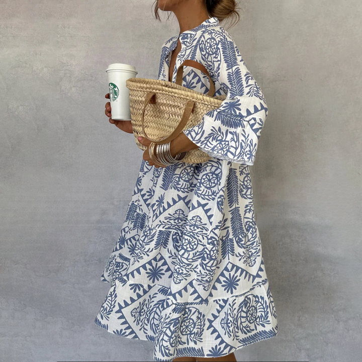 Fiorelia - Lässiges Bohemian Tunika Kleid