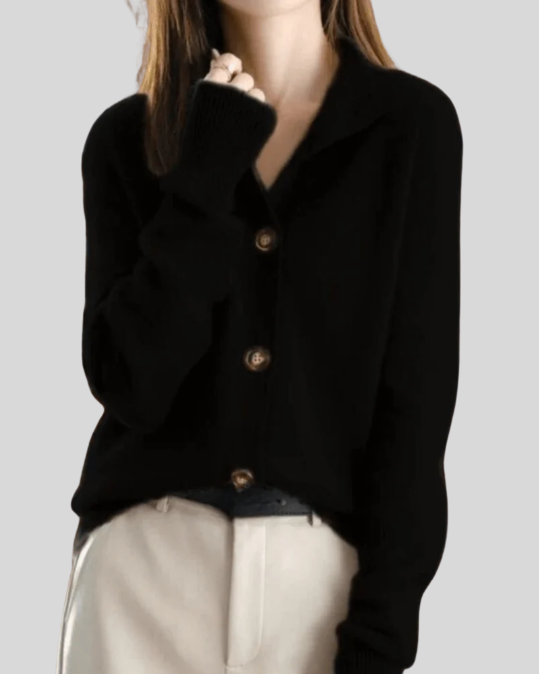 Claire | Cardigan aus Kaschmir im Retro-Stil