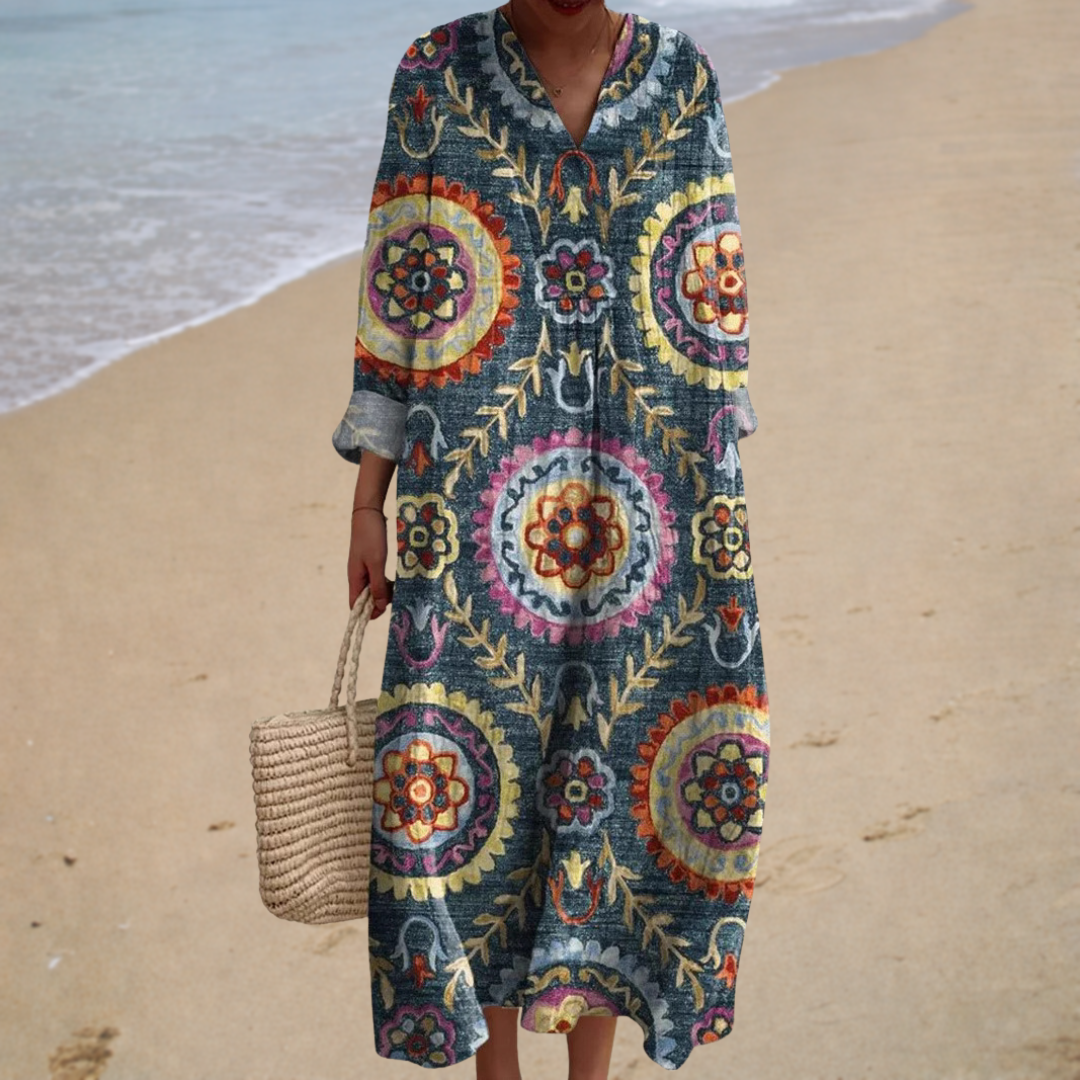 Flatterndes Sommerkleid mit Print
