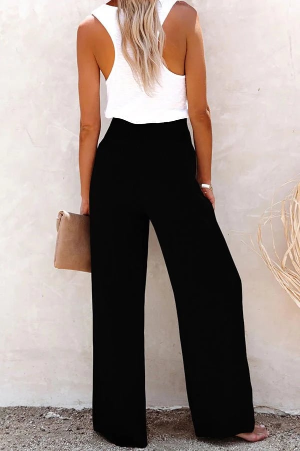 Riana - Hochtaillierte Relaxed Pants