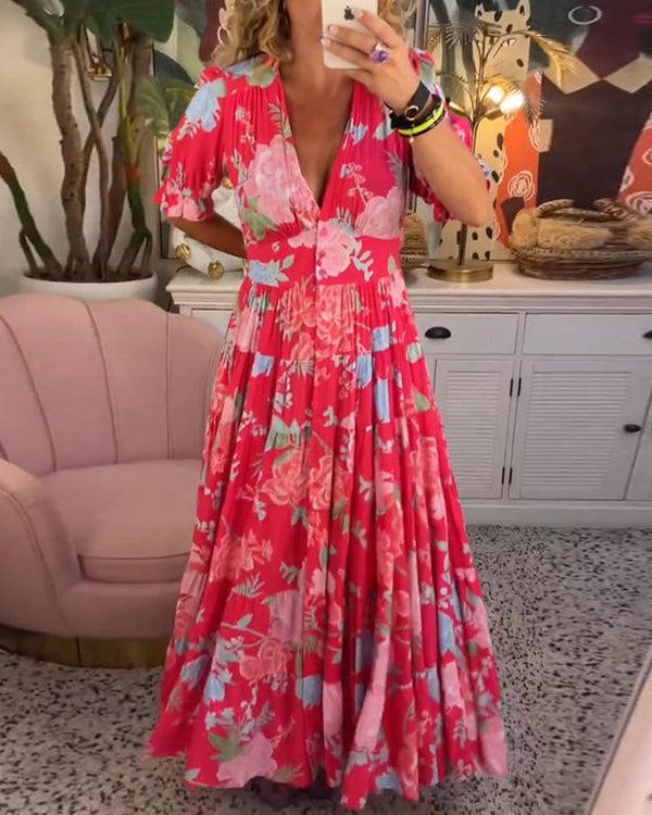 Floriana - Vibrante Blumenrobe