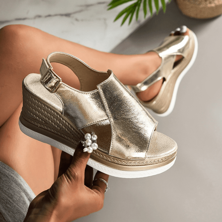 Baylie - Stylische Metall-Sandalen