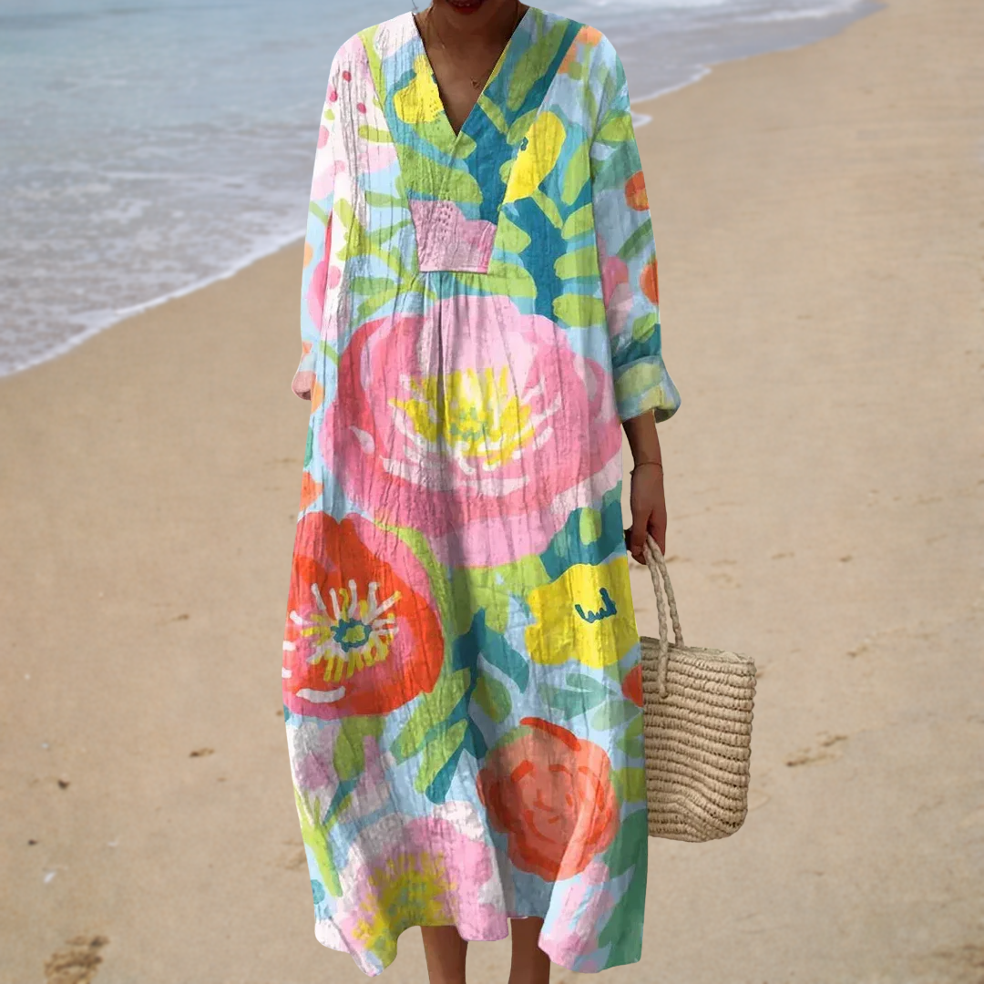 Flatterndes Sommerkleid mit Druck