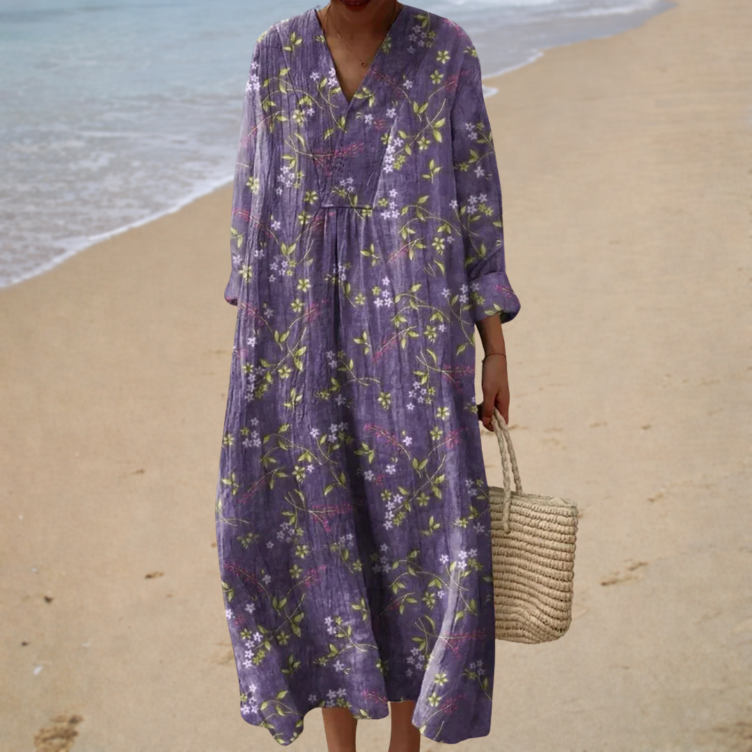 Flattering Bedrucktes Sommerkleid