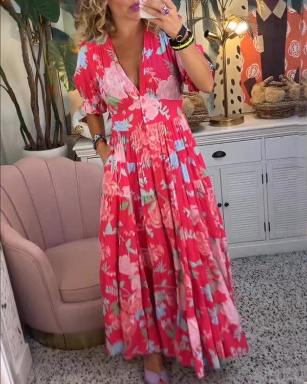 Floriana - Vibrante Blumenrobe