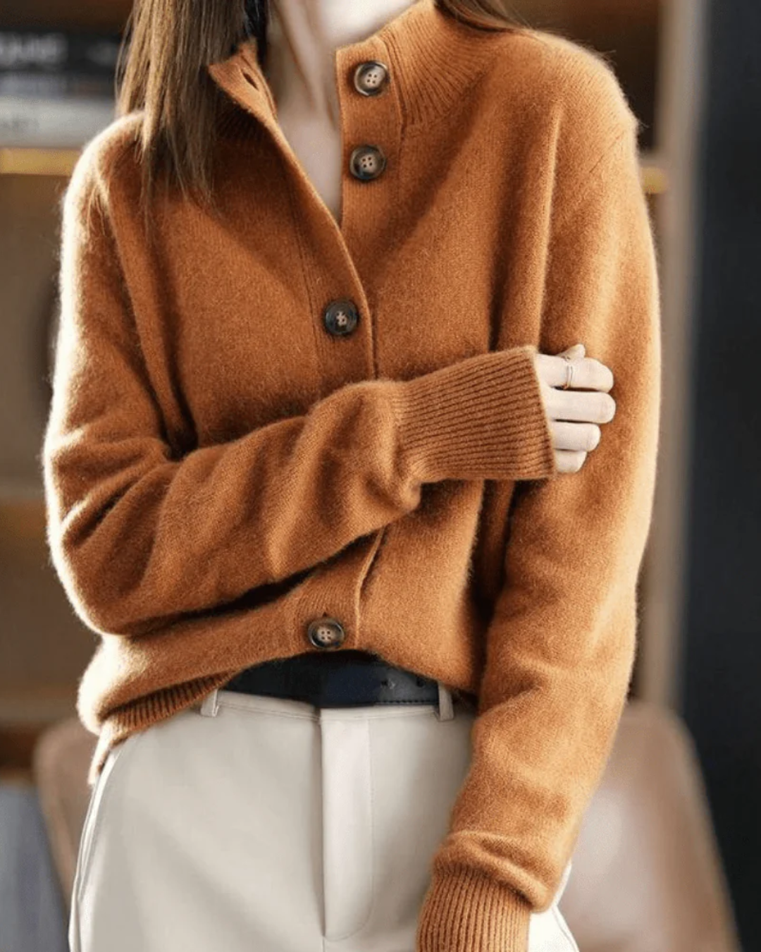 Claire | Cardigan aus Kaschmir im Retro-Stil