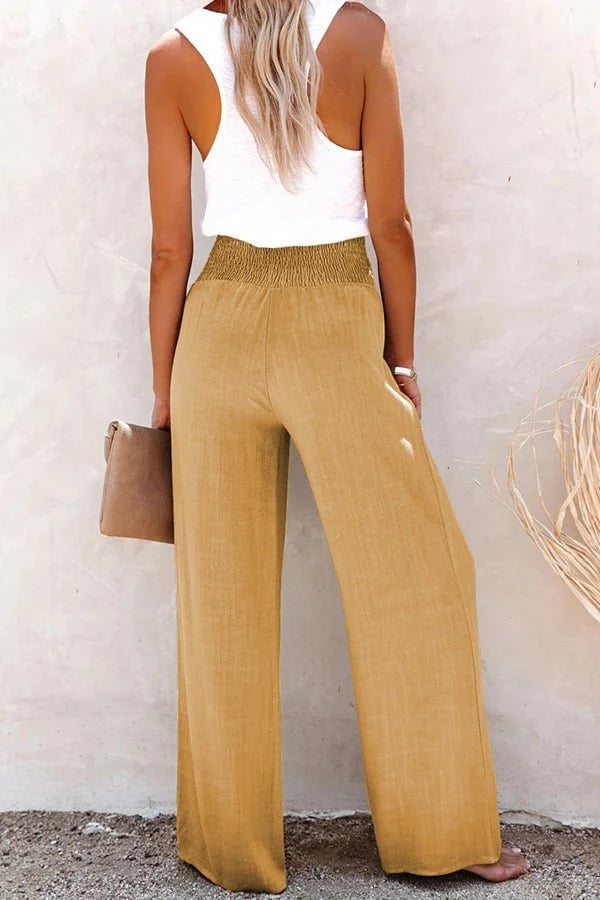Riana - Hochtaillierte Relaxed Pants