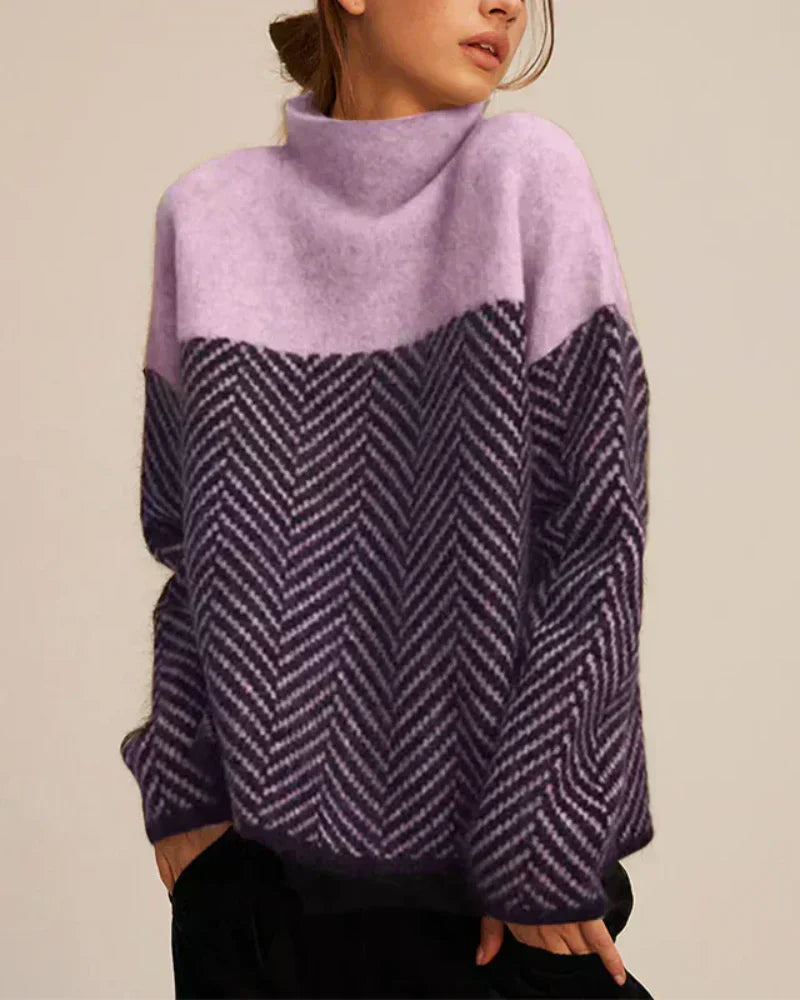 Norah | Pullover aus Baumwolle mit Stehkragen