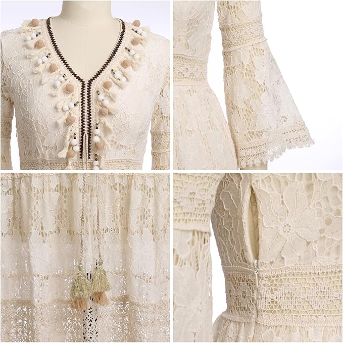 Amary - Boho Spitzenkleid