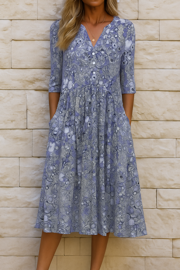 Harlow | Elegantes Kleid mit V-Ausschnitt