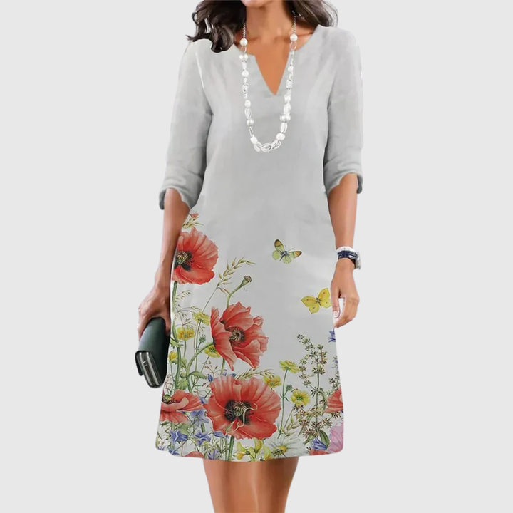 ELEANOR | FLORALER KLEID MIT STUFEN