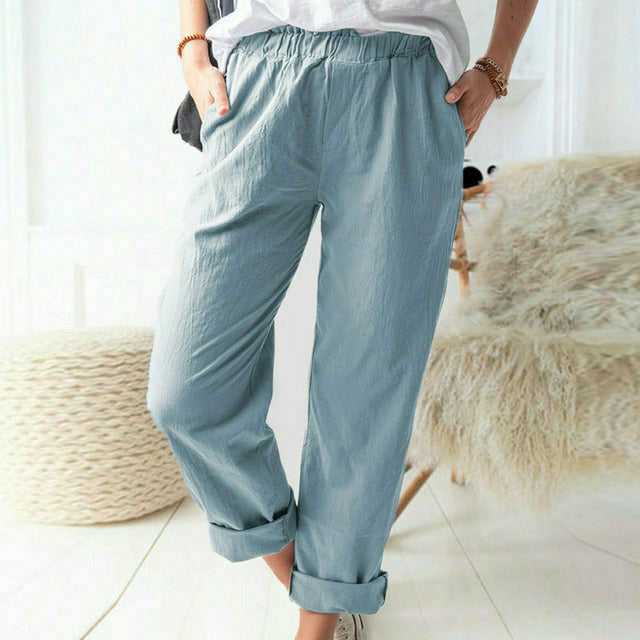 Neria - Hose mit sanfter Struktur