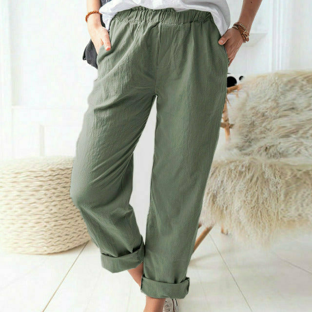 Neria - Hose mit sanfter Struktur