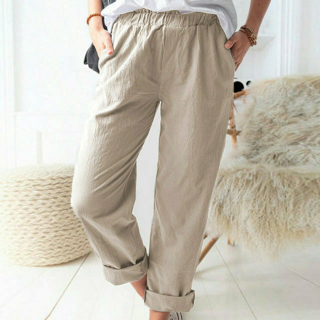 Neria - Hose mit sanfter Struktur