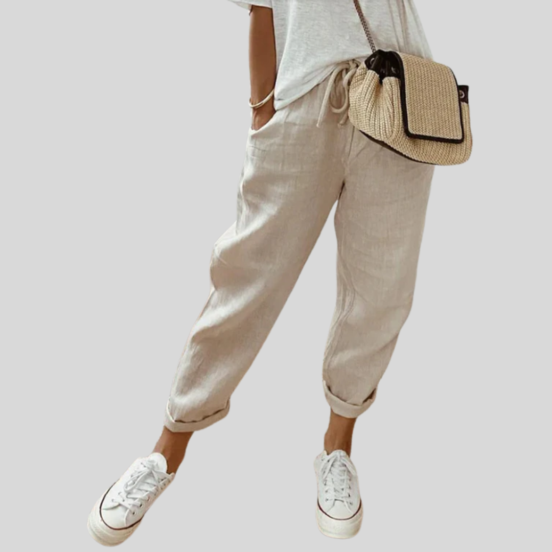Elegante Bequeme Fließende Hose