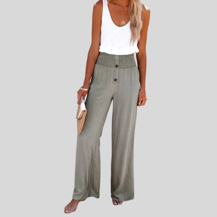 Riana - Hochtaillierte Relaxed Pants
