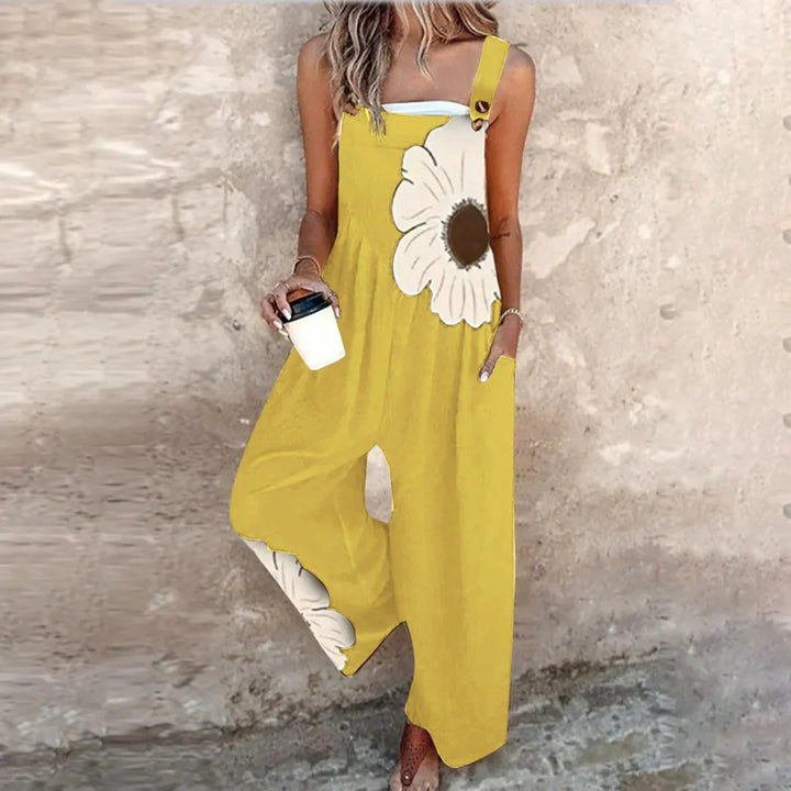 Bequeme bedruckte Latzhose