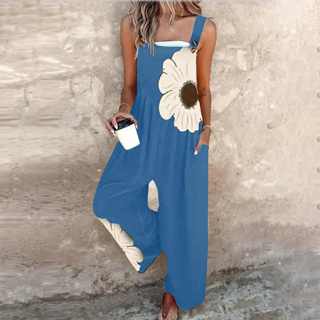 Bequeme bedruckte Latzhose