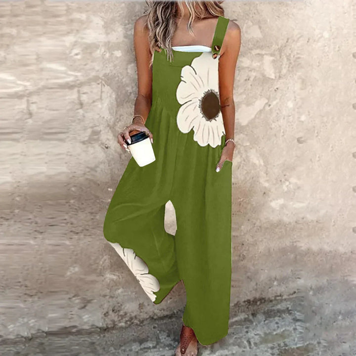 Bequeme bedruckte Latzhose
