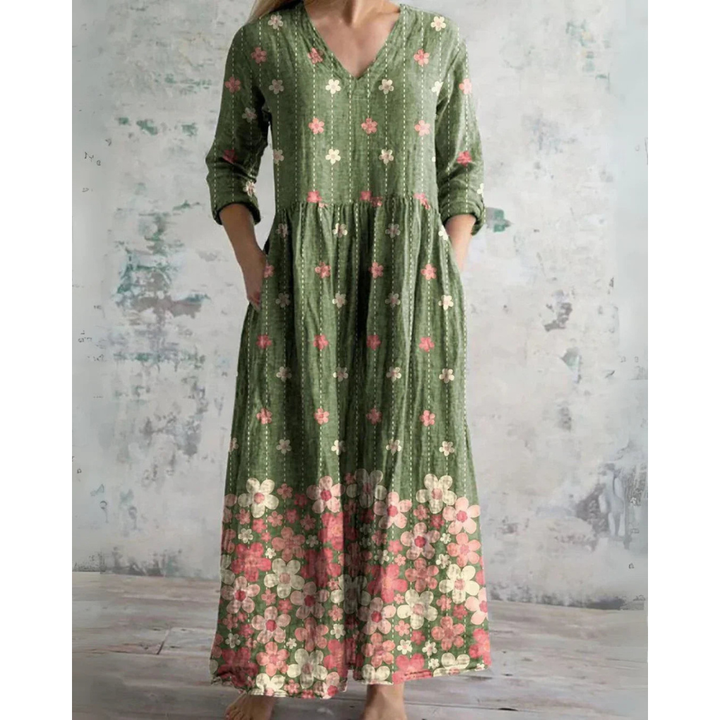 ELEANOR | MAXI-KLEID FLORAL VINTAGE