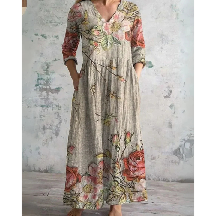 ELEANOR | MAXI-KLEID FLORAL VINTAGE