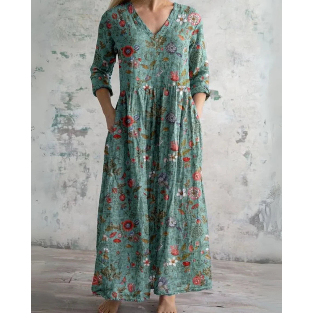 ELEANOR | MAXI-KLEID FLORAL VINTAGE