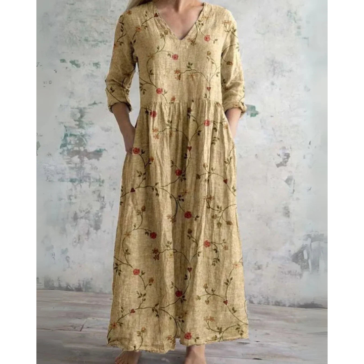 ELEANOR | MAXI-KLEID FLORAL VINTAGE