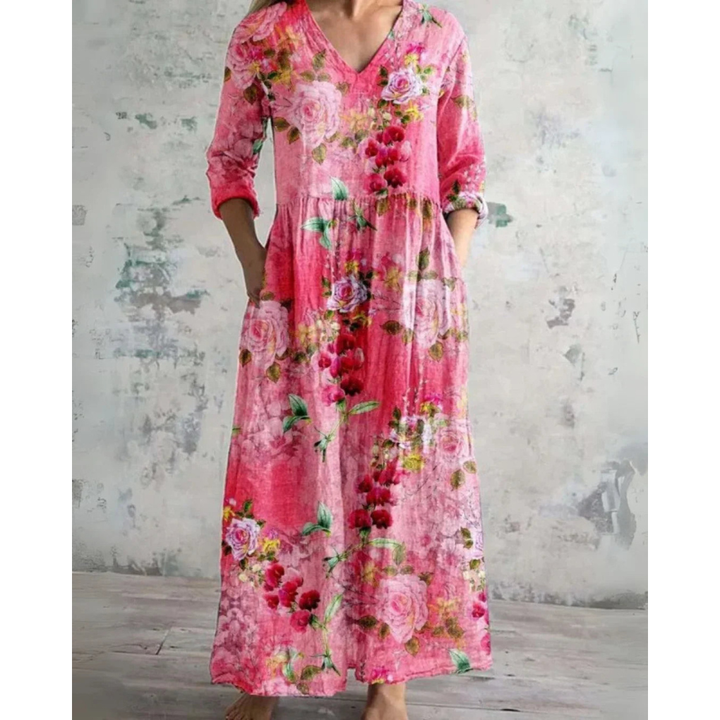 ELEANOR | MAXI-KLEID FLORAL VINTAGE